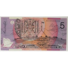 AUSTRALIA 1998 . FIVE 5 DOLLARS BANKNOTE . MacFARLANE/EVANS . LAST PREFIX EA98